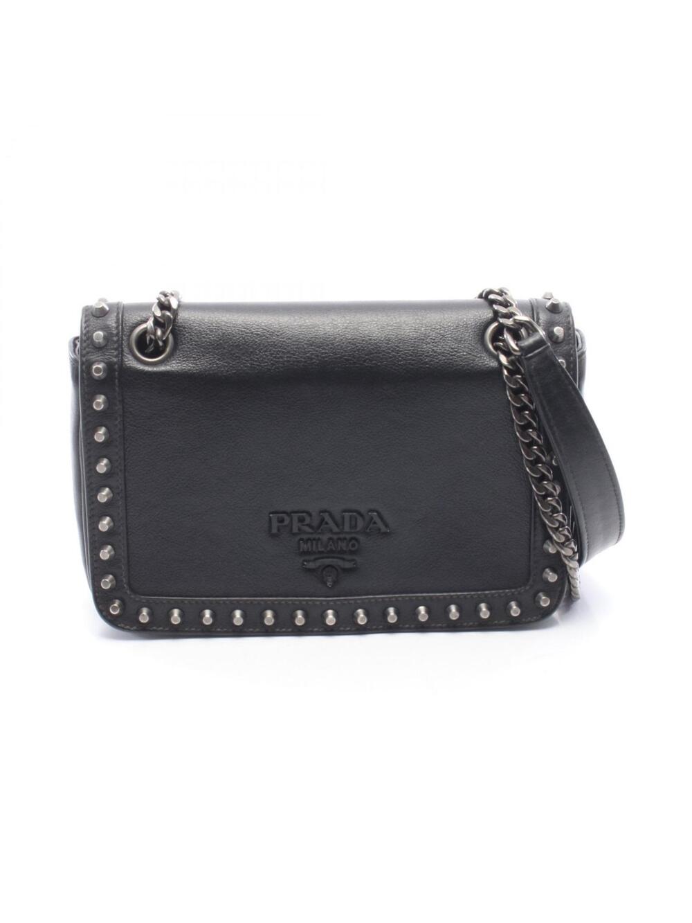 Prada Glace'Calf Chain Shoulder Bag #362851P14B